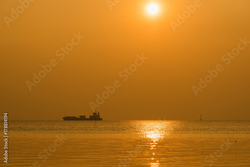 Golden hour sunset background.Thailand. © bubbers