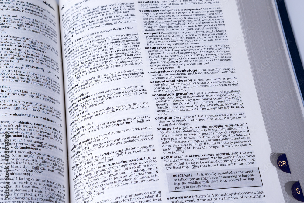 Obraz premium English dictionary.