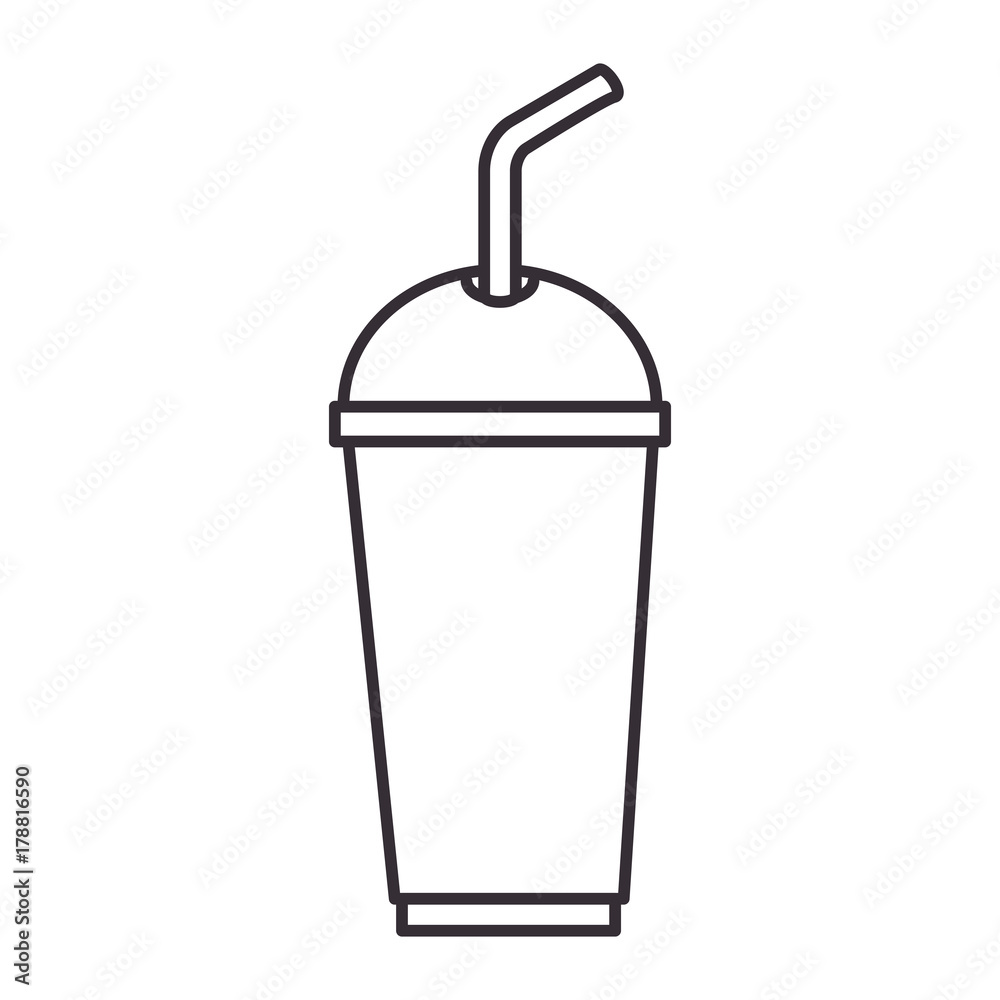 soda in plastic cup and straw soda in plastic cup and straw