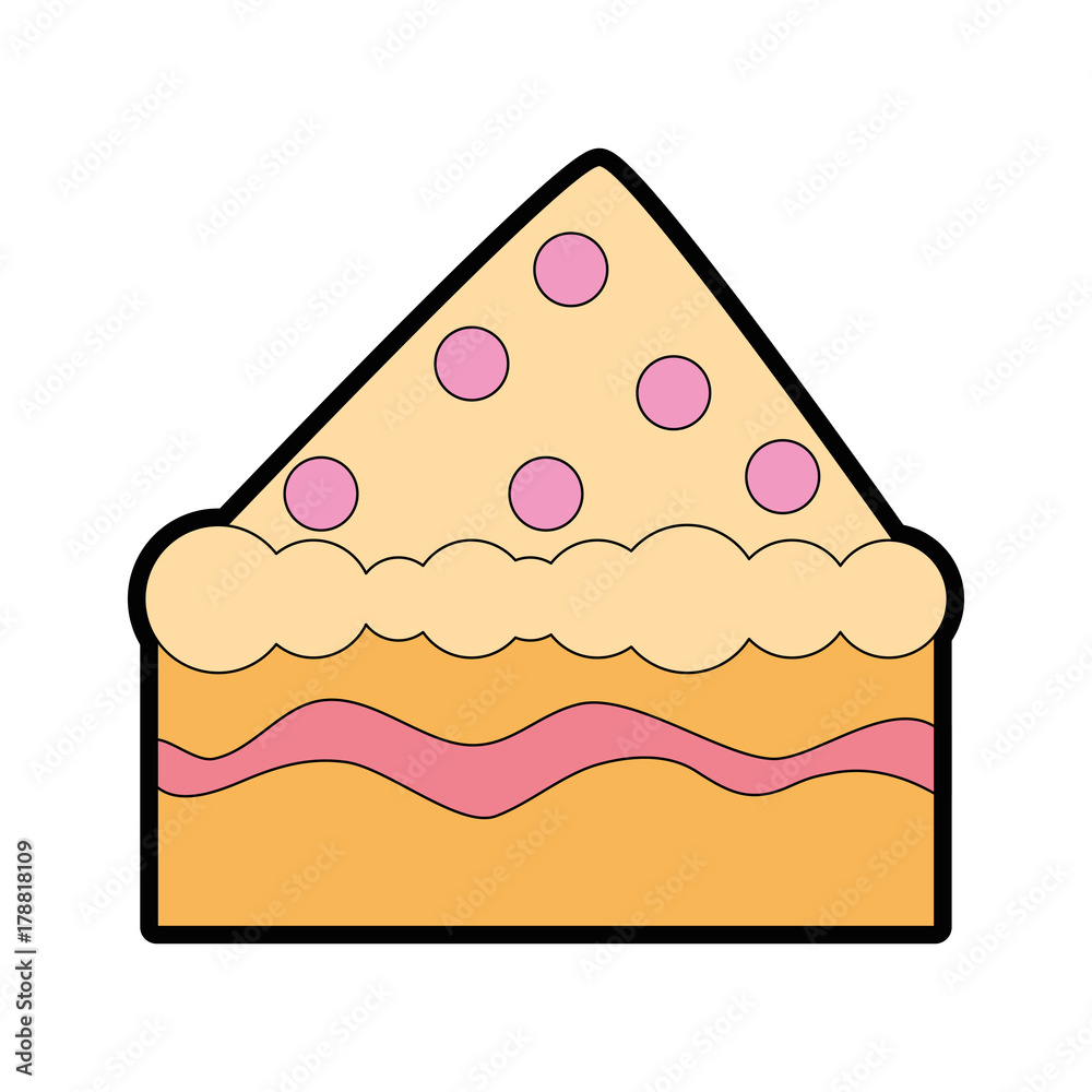 delicious cake portion icon delicious cake portion icon