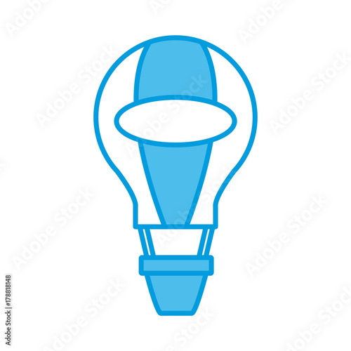 Hot air balloon icon vector illustration graphic design