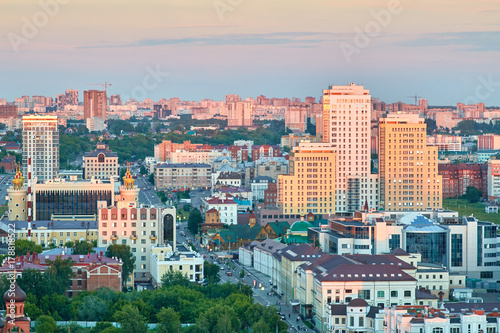 view of Kazan from the roof of a skyscraper