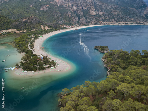 Aerial View of Dead Sea in Fethiye