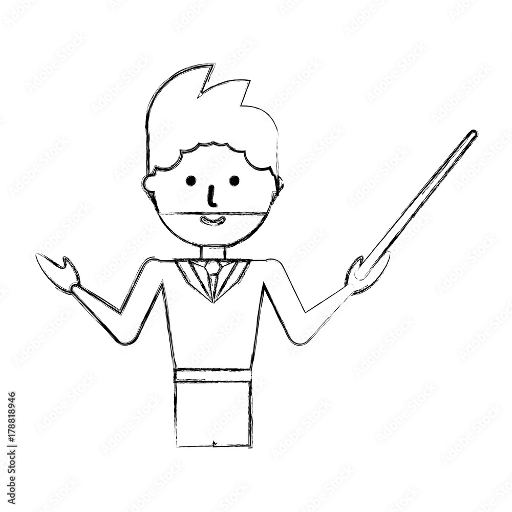 cartoon teacher man icon over white background vector illustration cartoon teacher man icon over white background vector illustration