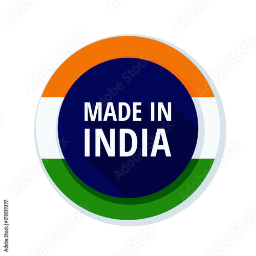 Free Download Made in India label illustration - GFXLoad