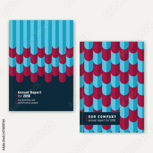 Vector annual report template.
