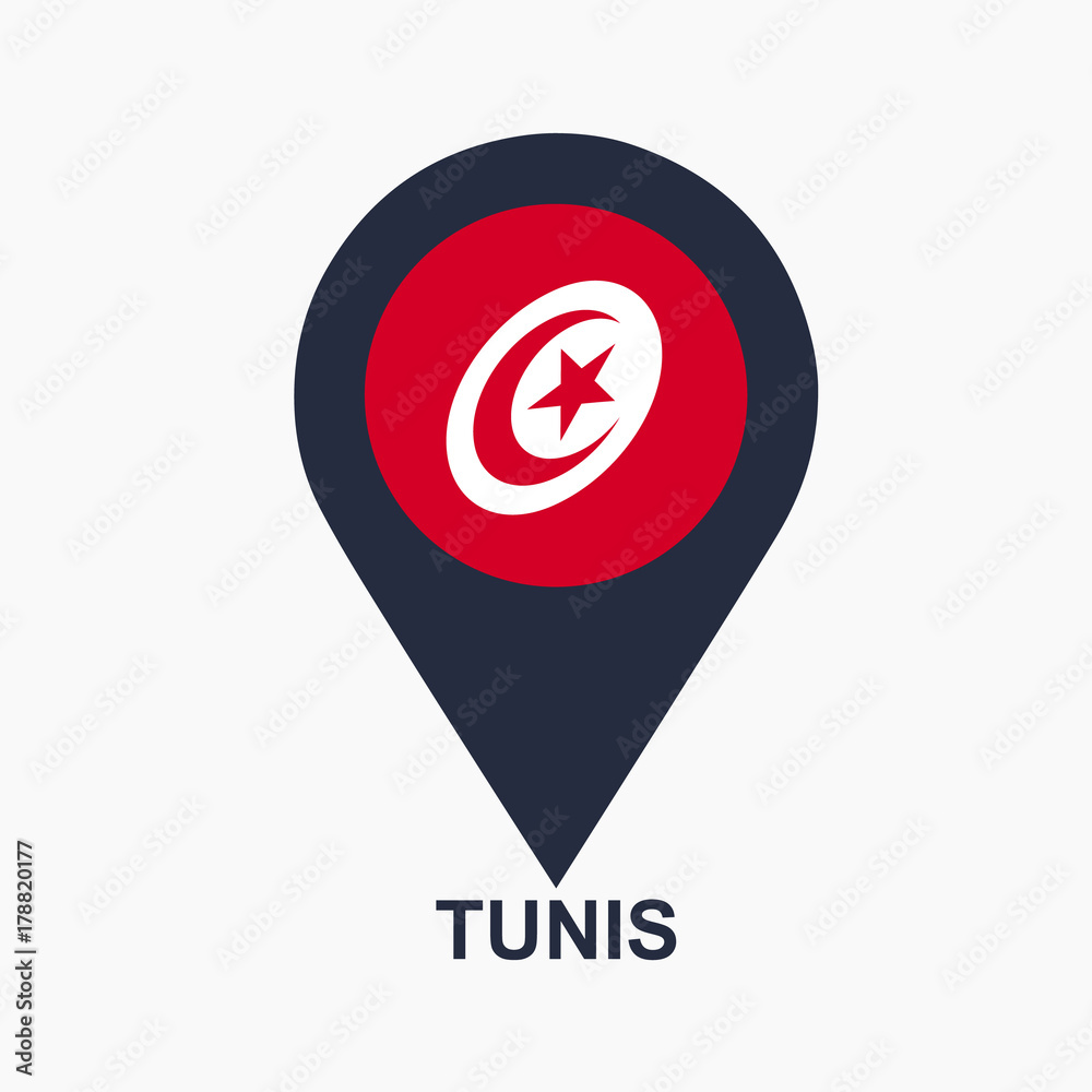 Tunisian-pin-flag-vector Tunisian-pin-flag-vector