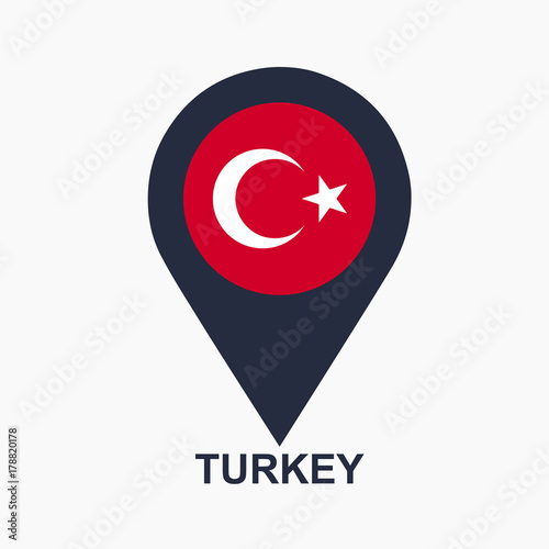 Turkish-pin-flag-vector