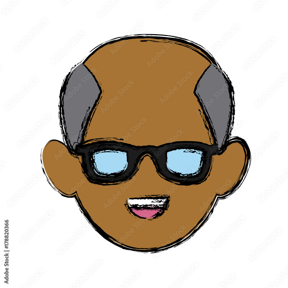 Man with glasses icon vector illustration graphic design Man with glasses icon vector illustration graphic design
