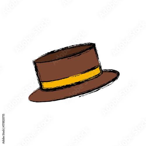 Vintage hat male icon vector illustration graphic design