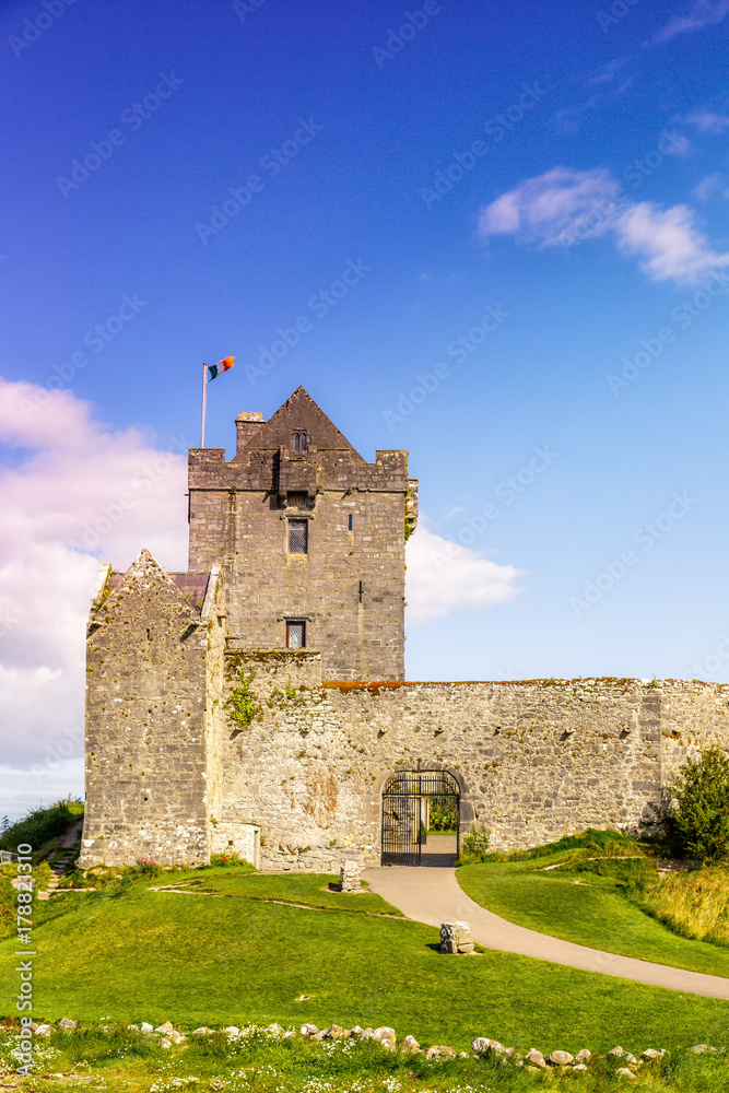 Dunguaire Castle Schloss Burg Turm Irland Hochformat Reise Mittelalter