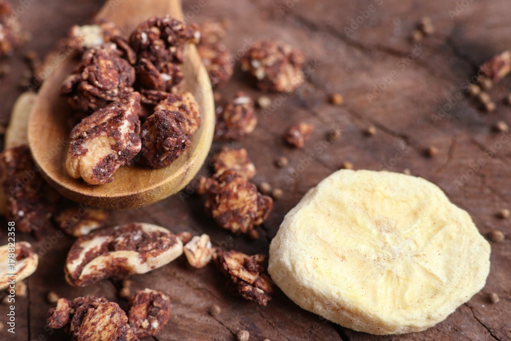 Obraz premium healthy granola with cashew