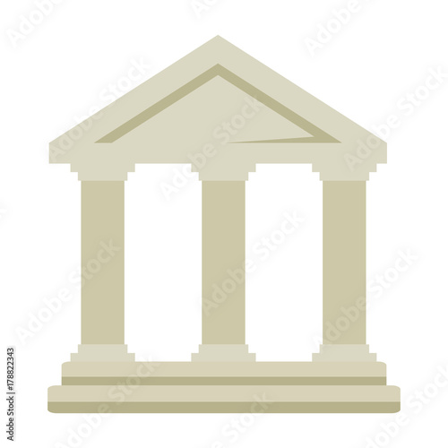 building with columns icon