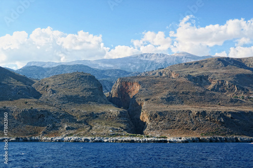 View into the Aradena gorge from the Libyan Sea side (Crete) © lcrms
