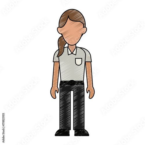 paramedic woman avatar icon image vector illustration design