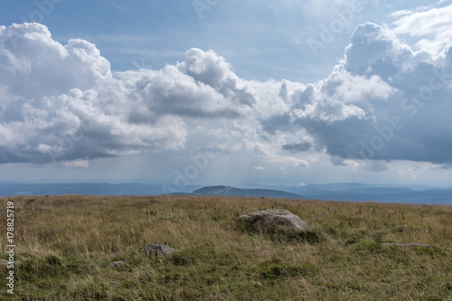 The landscape of mountain in Harz, Germany