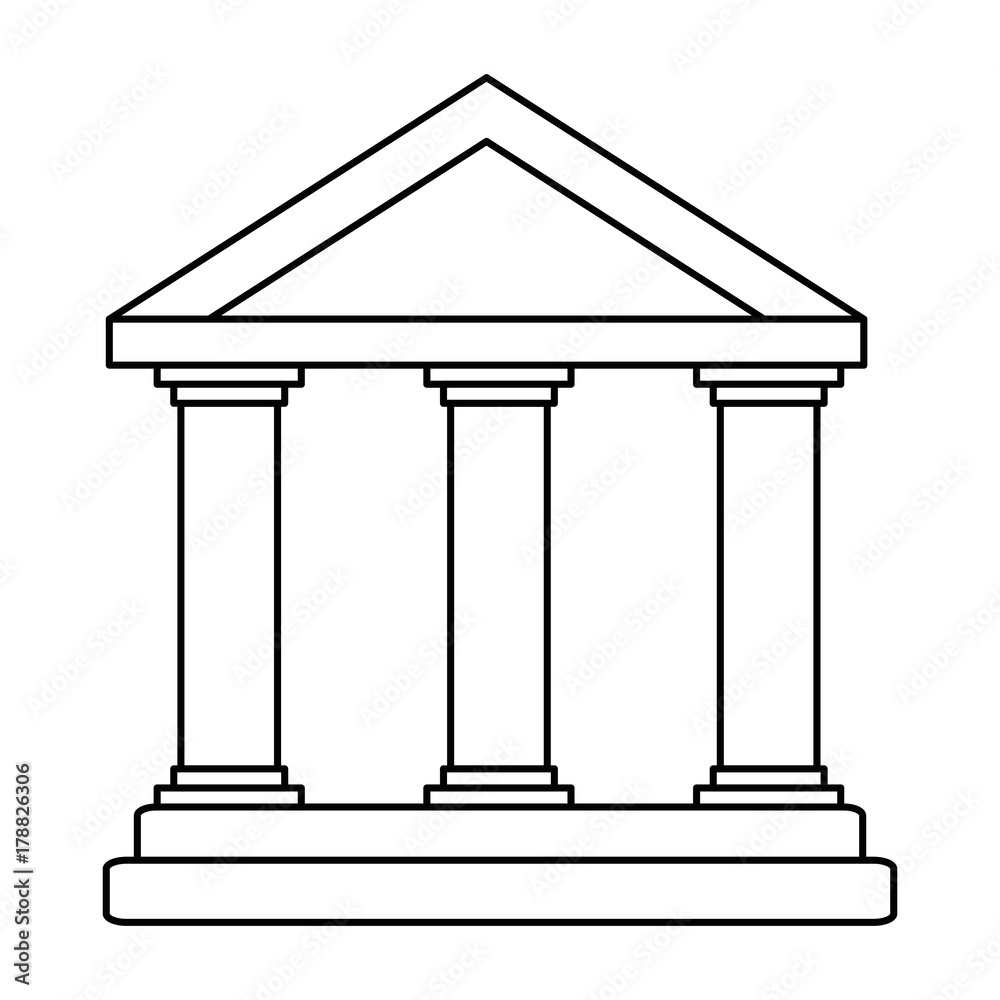 building with columns icon building with columns icon