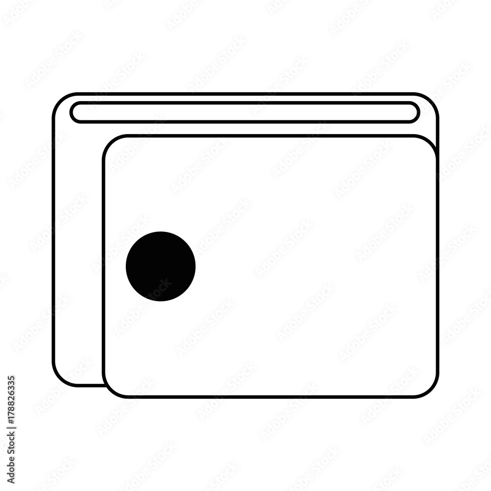 wallet money isolated icon