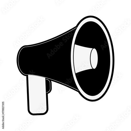bullhorn or megaphone icon image vector illustration design