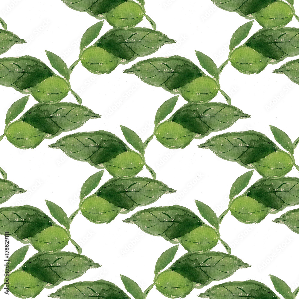 Seamless pattern with leaves Seamless pattern with leaves