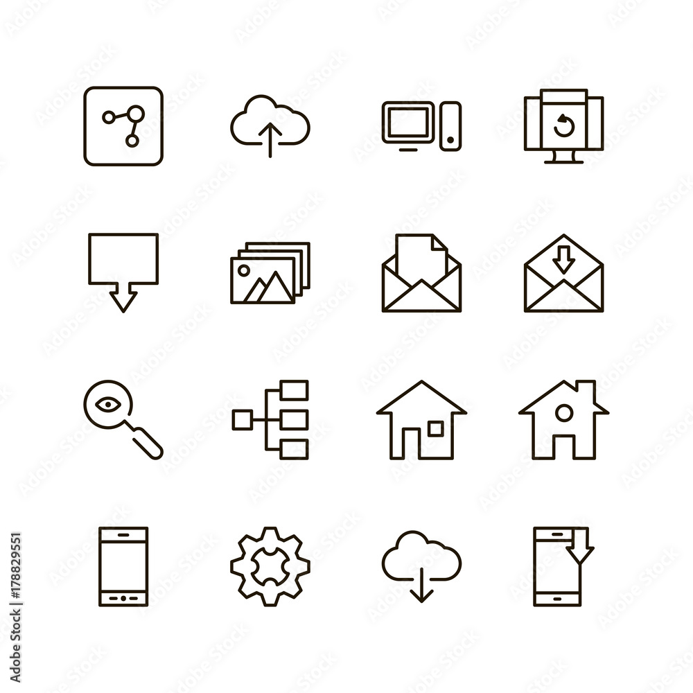 Web flat icon Web flat icon