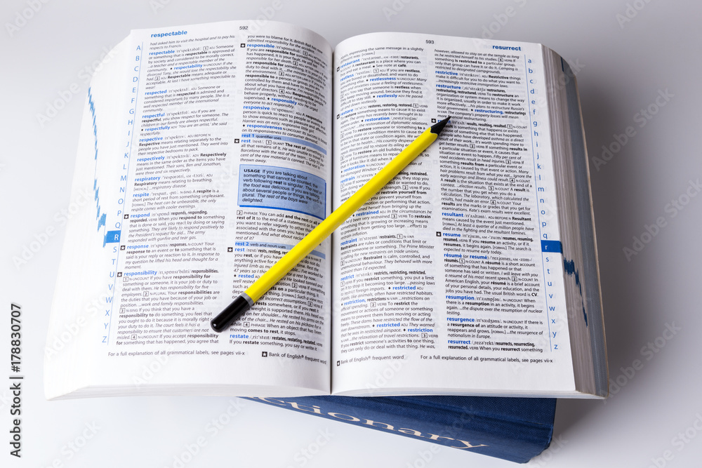 Obraz premium English dictionary. 