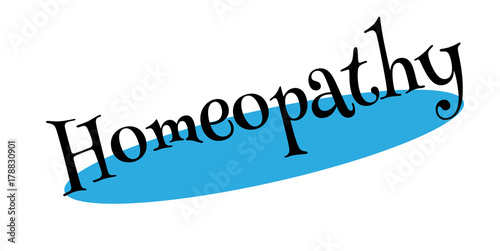 Homeopathy rubber stamp rubber stamp. Grunge design with dust scratches. Effects can be easily removed for a clean, crisp look. Color is easily changed.
