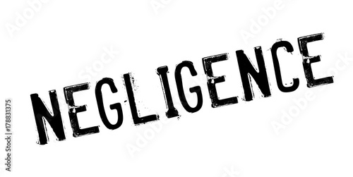 Negligence rubber stamp. Grunge design with dust scratches. Effects can be easily removed for a clean, crisp look. Color is easily changed.