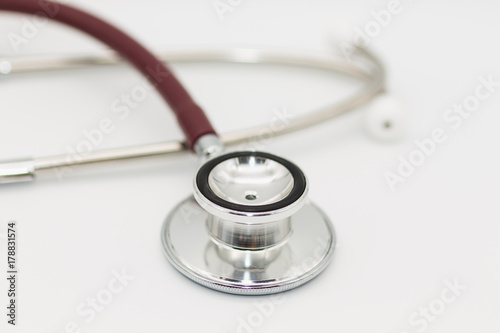 Stethoscope using as health care concept.