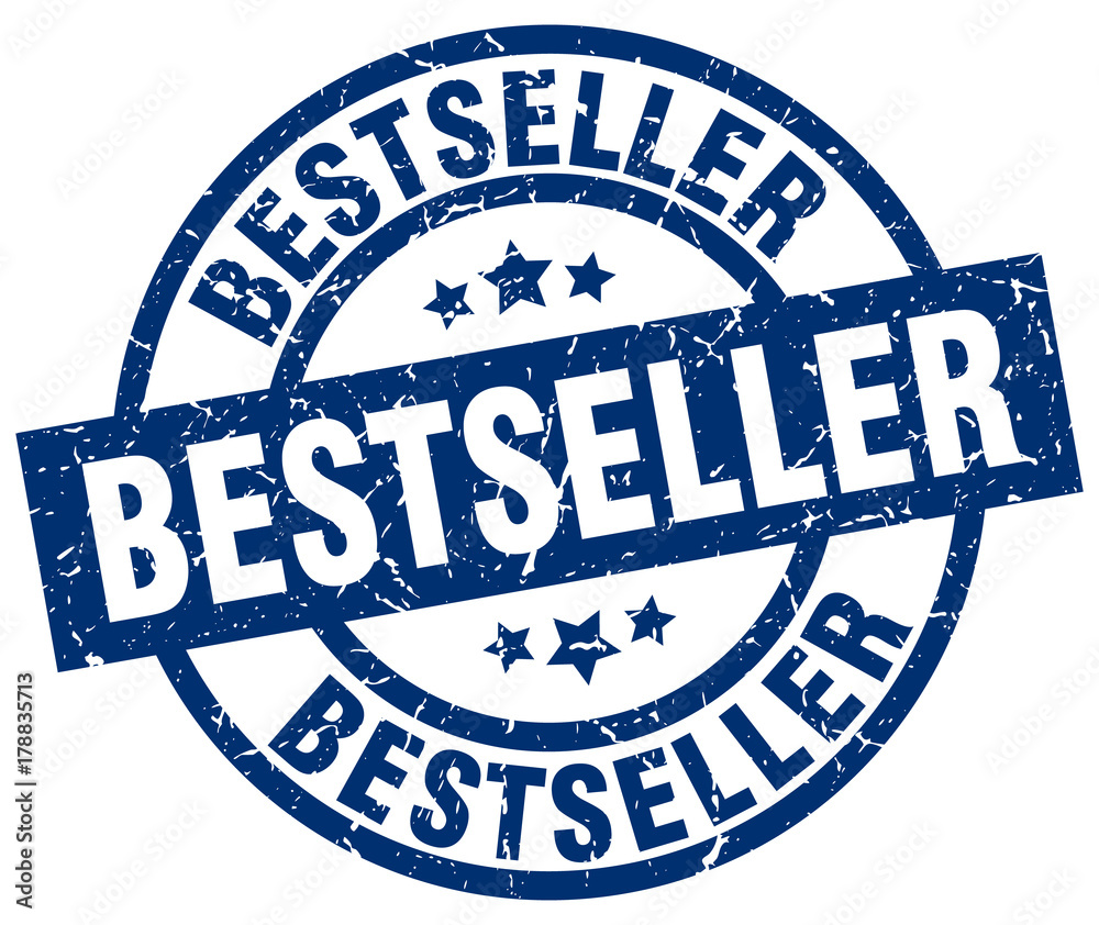 bestseller blue round grunge stamp bestseller blue round grunge stamp