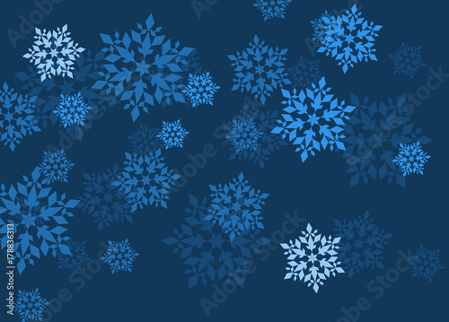 Snowflake vector abstract background for poster