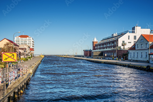 Kanal  Darlowko Ostseeküste Wieprza Promenade photo