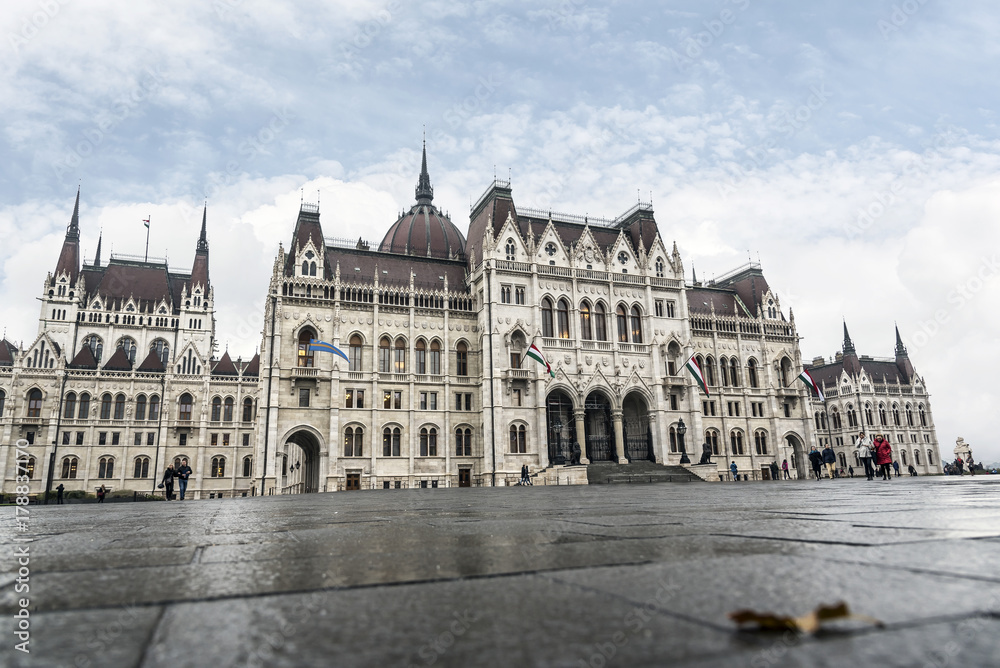 Hungarian Parliament in Budapest, Hungary.