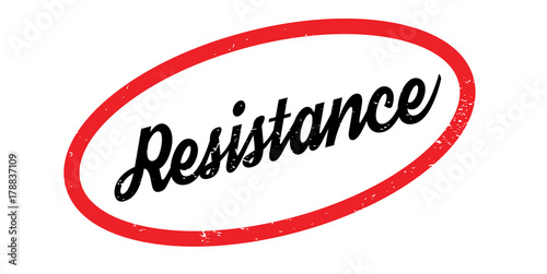 Resistance rubber stamp. Grunge design with dust scratches. Effects can be easily removed for a clean, crisp look. Color is easily changed.