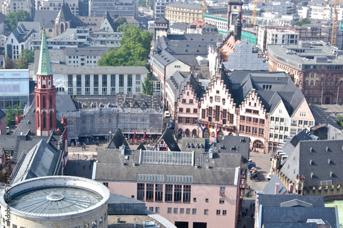 Aerial view of Frankfurt City Hall
