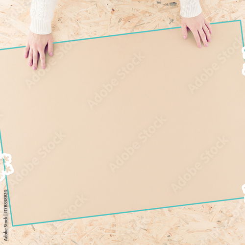 Winter paper decoration