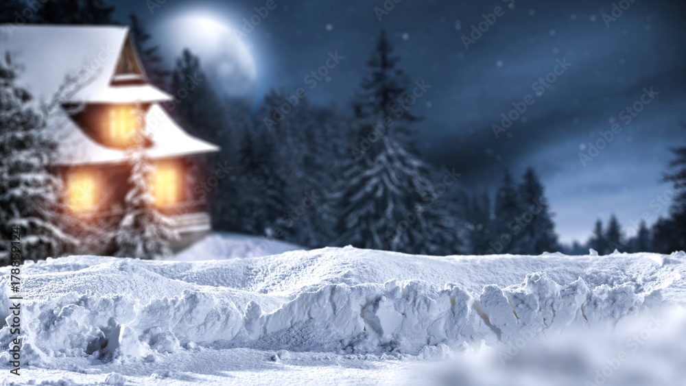 winter time and snow background winter time and snow background