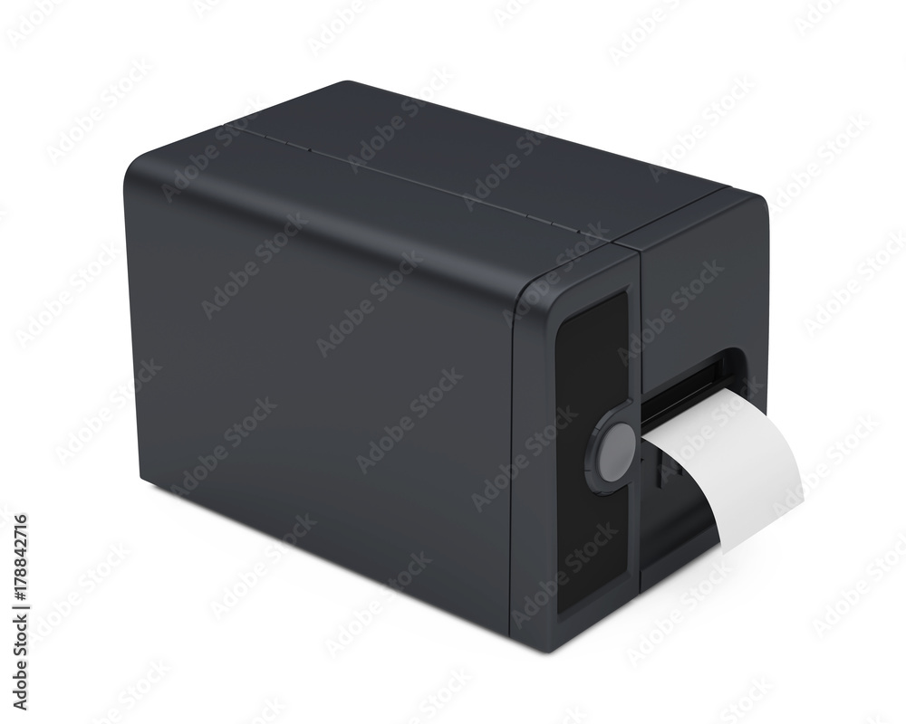 Barcode Label Printer Isolated Barcode Label Printer Isolated