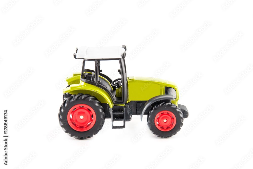 Toy tractor isolated Toy tractor isolated