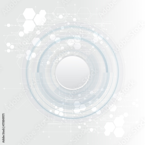 Abstract technological background with various technological elements. Structure pattern technology backdrop. Vector