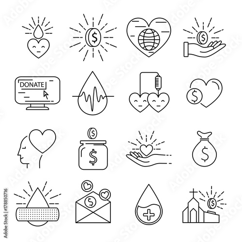 money and blood donation