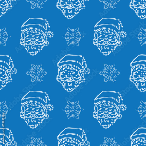Minimalistic Christmas blue pattern photo