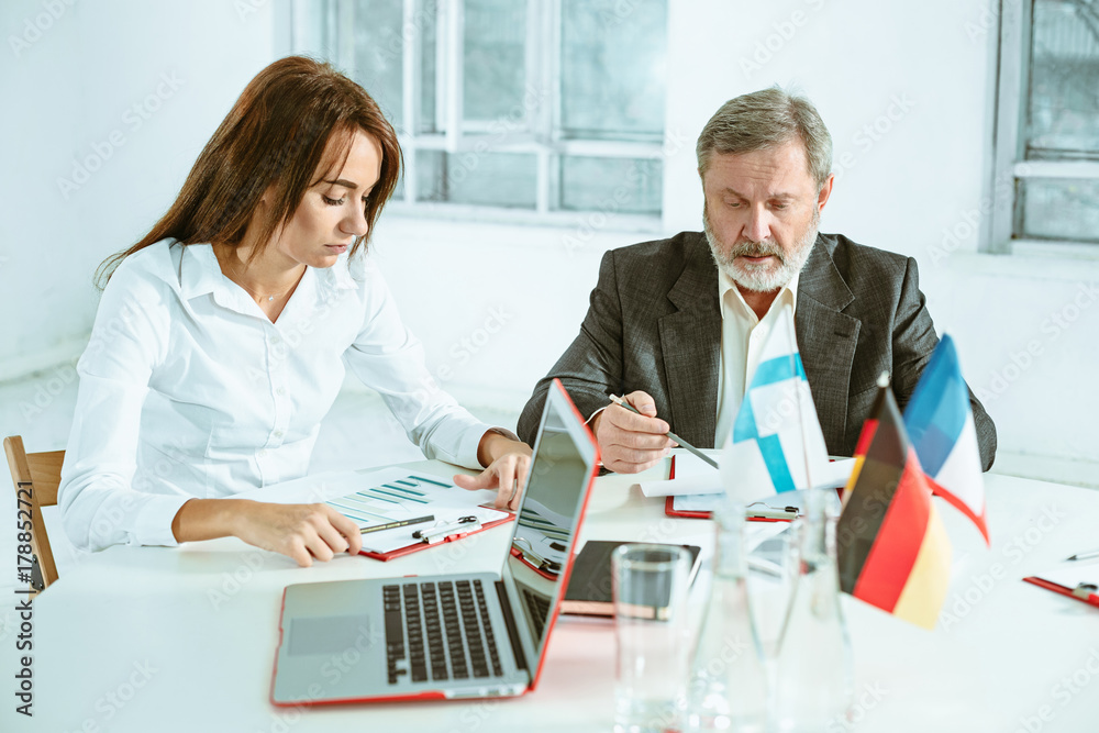 Fototapeta premium Business people working together