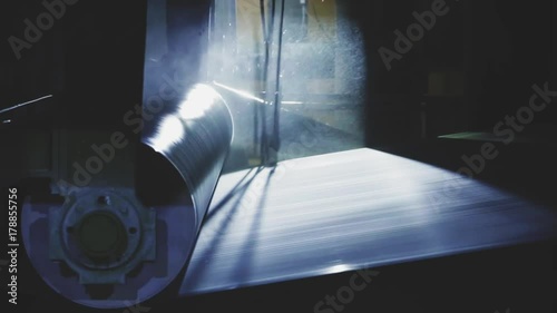 Production of paper. conveyor