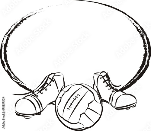 soccer or football frame or banner