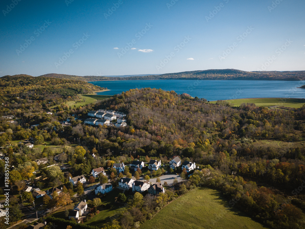 Aerial Landscape of Lebanon New Jersey foto de Stock | Adobe Stock