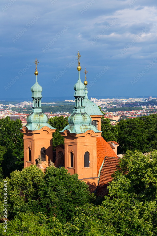 Church of Saint Lawrence from Dientzenhofer, Prague, Czech Republic