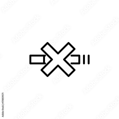 Modern smoking line icon.