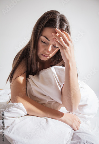 insomnia depressed woman