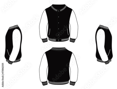 Blouson Teddy's (universitaire) Noir